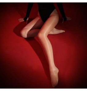 FEE ET MOI - Glossy Seamless Pantyhose (Skin Color)